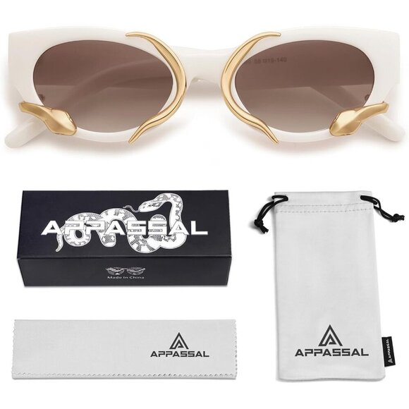 Vintage Snake Sunglasses Metal Frame UV400 Protection Unisex Accessories main image 5